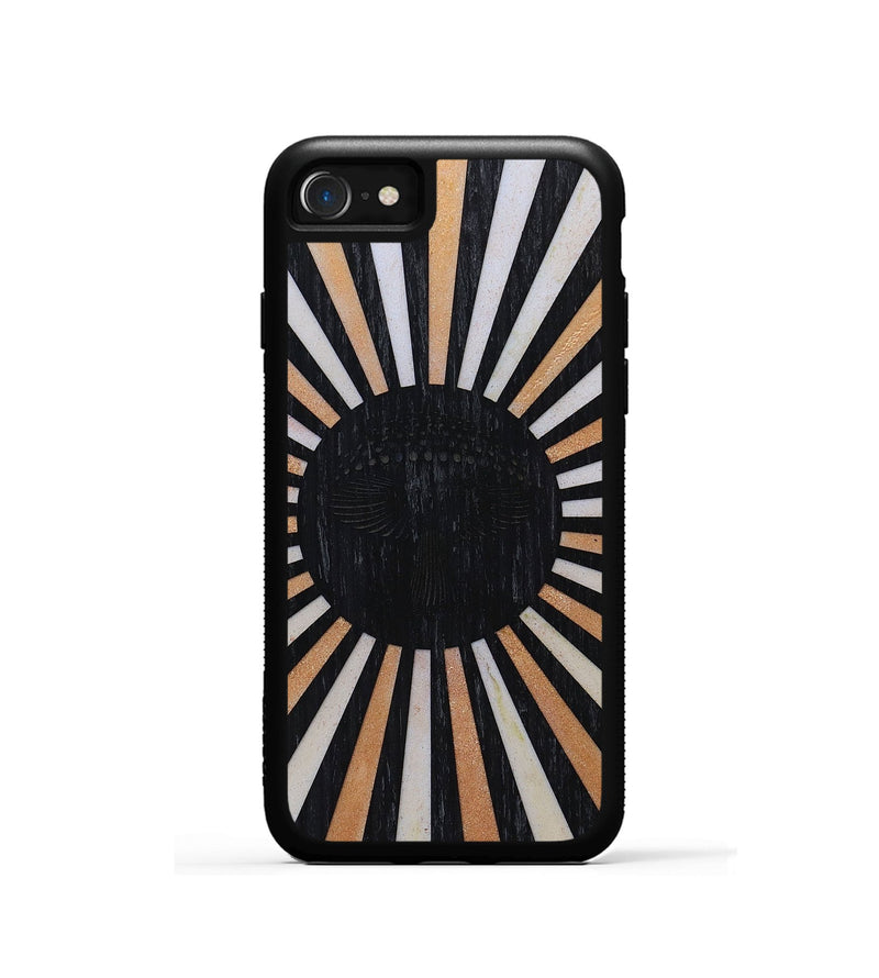 iPhone SE Wood+Resin Phone Case - Vincent (Retro, 650615)