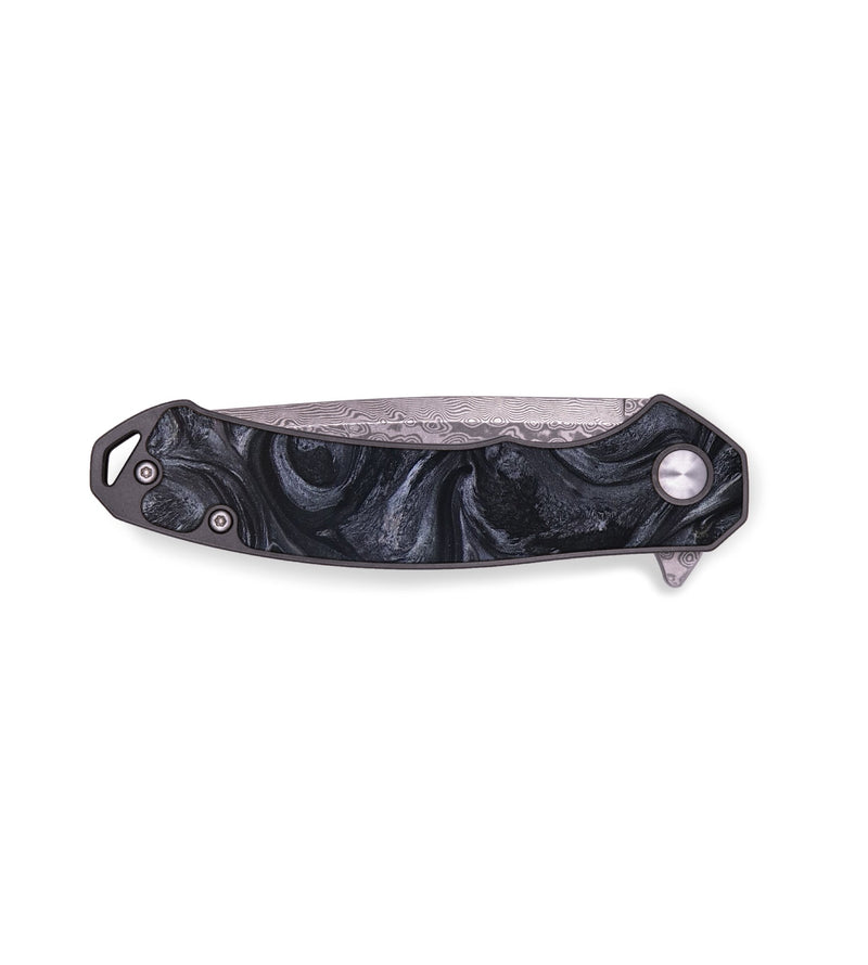 EDC ResinArt Pocket Knife - Cecil (Black & White, 650666)