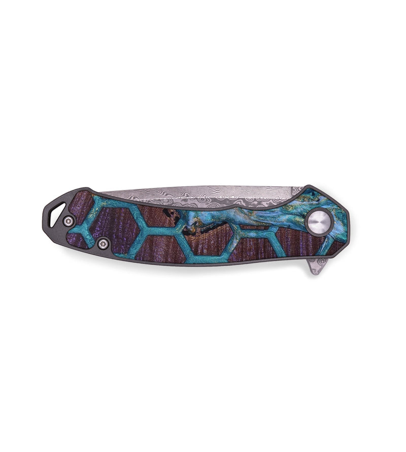 EDC Wood+Resin Pocket Knife - Cesar (Pattern, 650668)