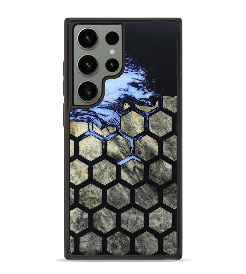 Galaxy S23 Ultra Wood+Resin Phone Case - Iker (Pattern, 650691)