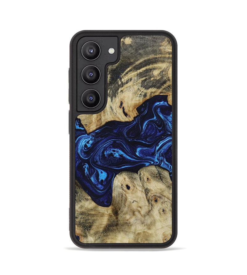 Galaxy S23 Wood+Resin Phone Case - Cassidy (Blue, 650754)