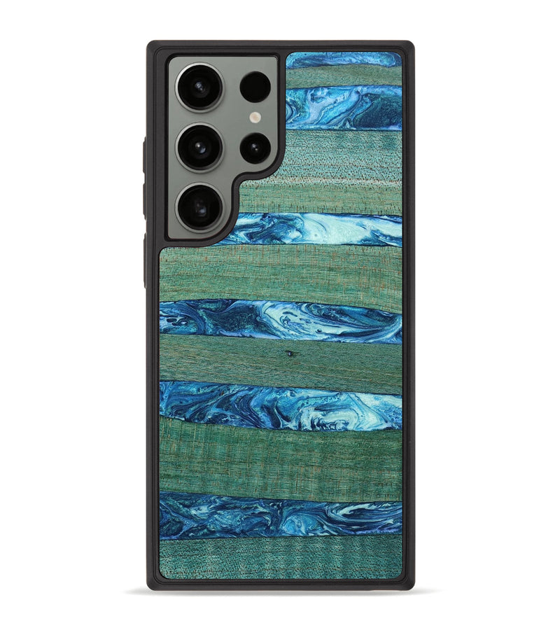 Galaxy S23 Ultra Wood+Resin Phone Case - Olivia (Pattern, 650764)