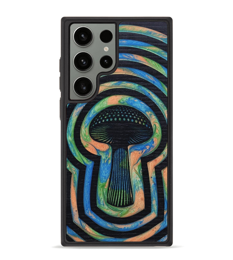 Galaxy S23 Ultra Wood+Resin Phone Case - London (Retro, 650765)