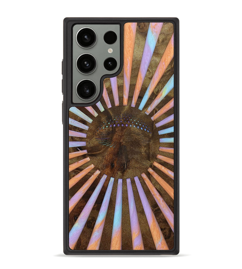 Galaxy S23 Ultra Wood+Resin Phone Case - Hillary (Retro, 650773)