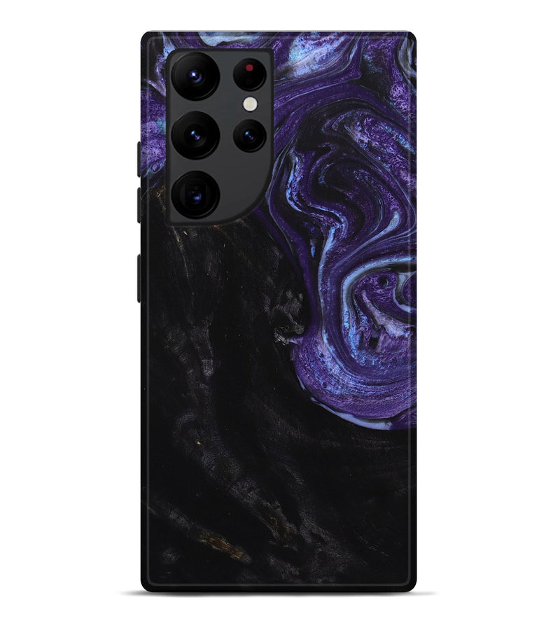 Galaxy S22 Ultra Wood+Resin Live Edge Phone Case - Allie (Purple, 650792)