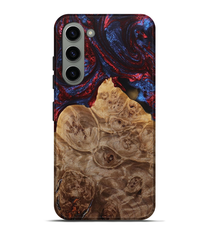 Galaxy S23 Plus Wood+Resin Live Edge Phone Case - Colt (Red, 650793)