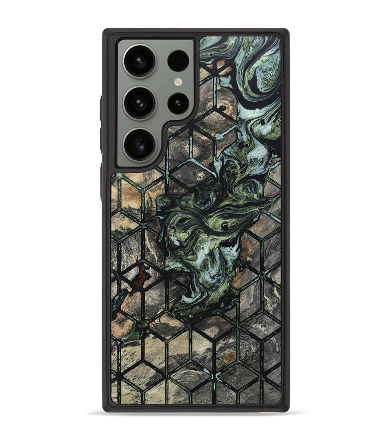Galaxy S23 Ultra Wood+Resin Phone Case - Aleah (Pattern, 650828)