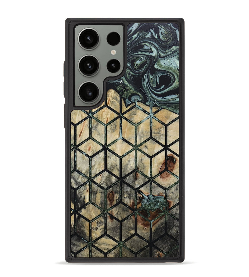 Galaxy S23 Ultra Wood+Resin Phone Case - Hubert (Pattern, 650836)