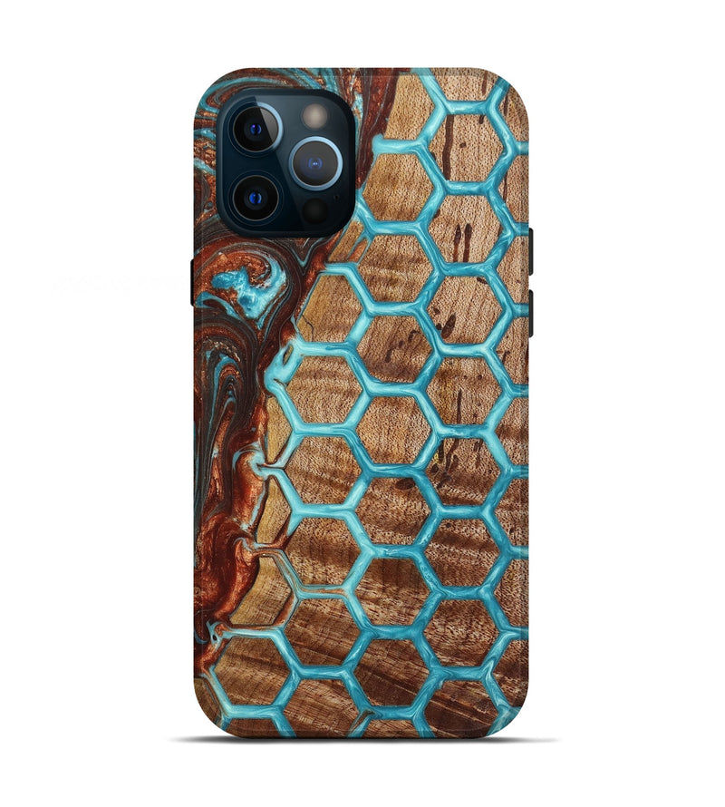 iPhone 12 Pro Wood+Resin Live Edge Phone Case - Joaquin (Pattern, 650919)