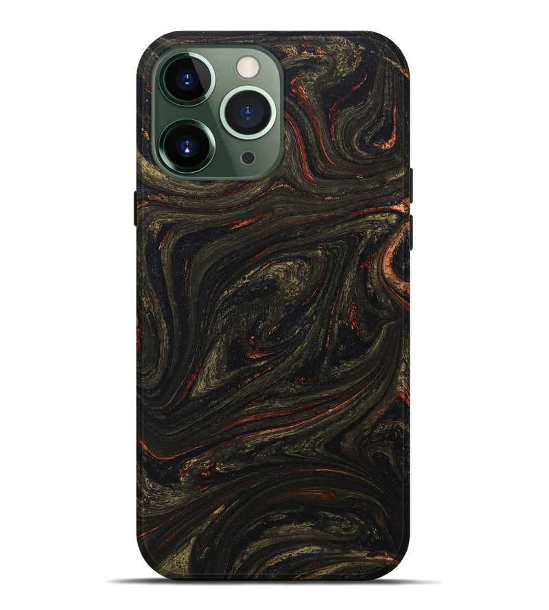 iPhone 13 Pro Max ResinArt Live Edge Phone Case - Kiana (Green, 650935)