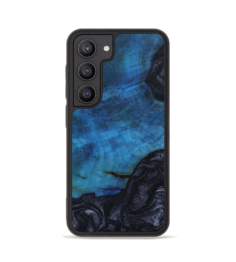 Galaxy S23 Wood+Resin Phone Case - Ximena (Gunmetal, 650948)