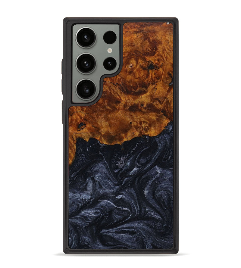 Galaxy S23 Ultra Wood+Resin Phone Case - Maria (Gunmetal, 650949)