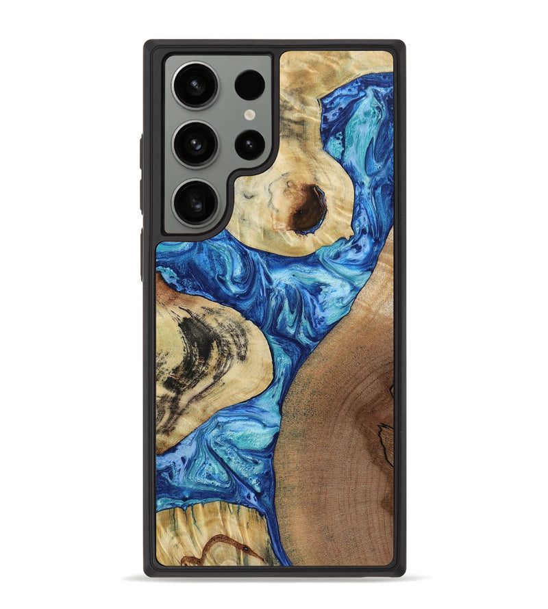 Galaxy S23 Ultra Wood+Resin Phone Case - Arabella (Mosaic, 651017)