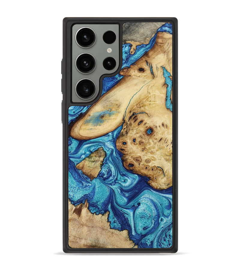 Galaxy S23 Ultra Wood+Resin Phone Case - Jaqueline (Mosaic, 651019)