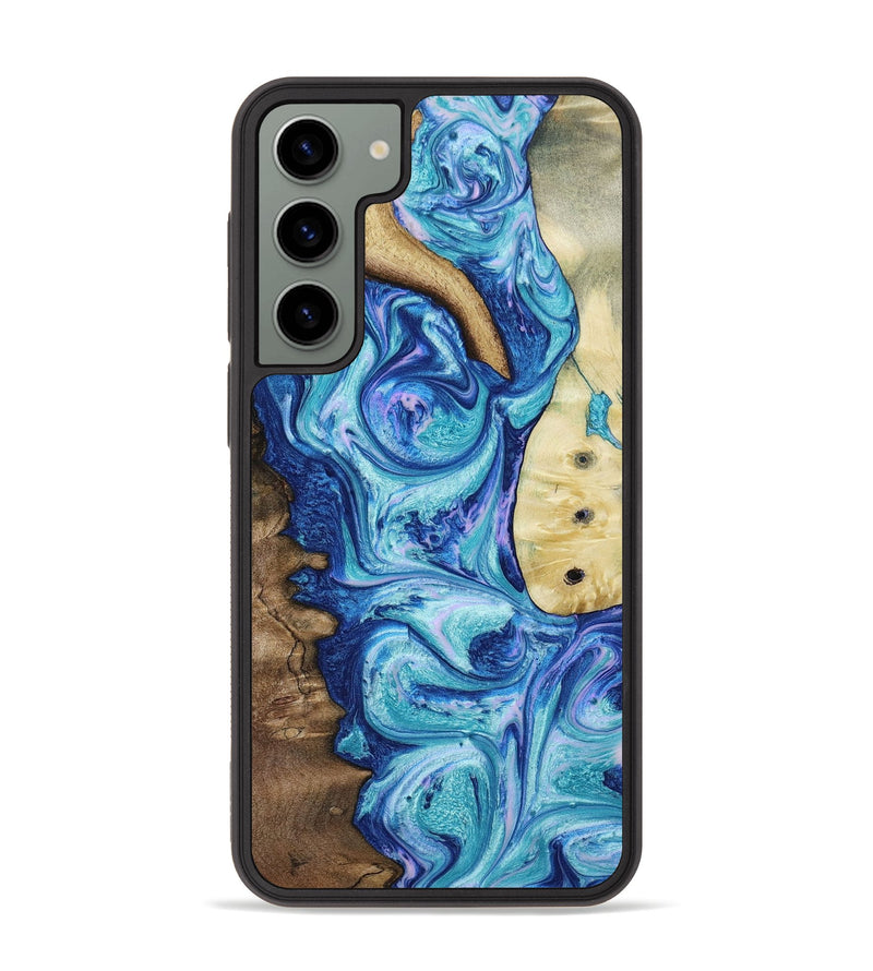 Galaxy S23 Plus Wood+Resin Phone Case - Jimmie (Mosaic, 651026)