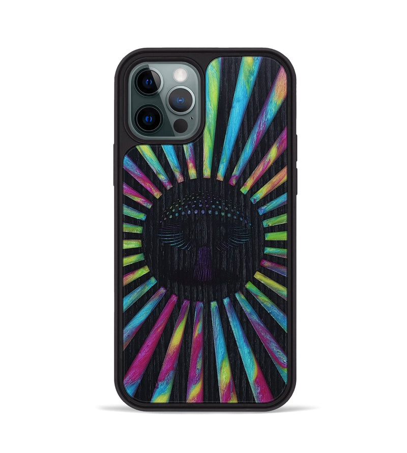iPhone 12 Pro Wood+Resin Phone Case - Kelsie (Retro, 651039)