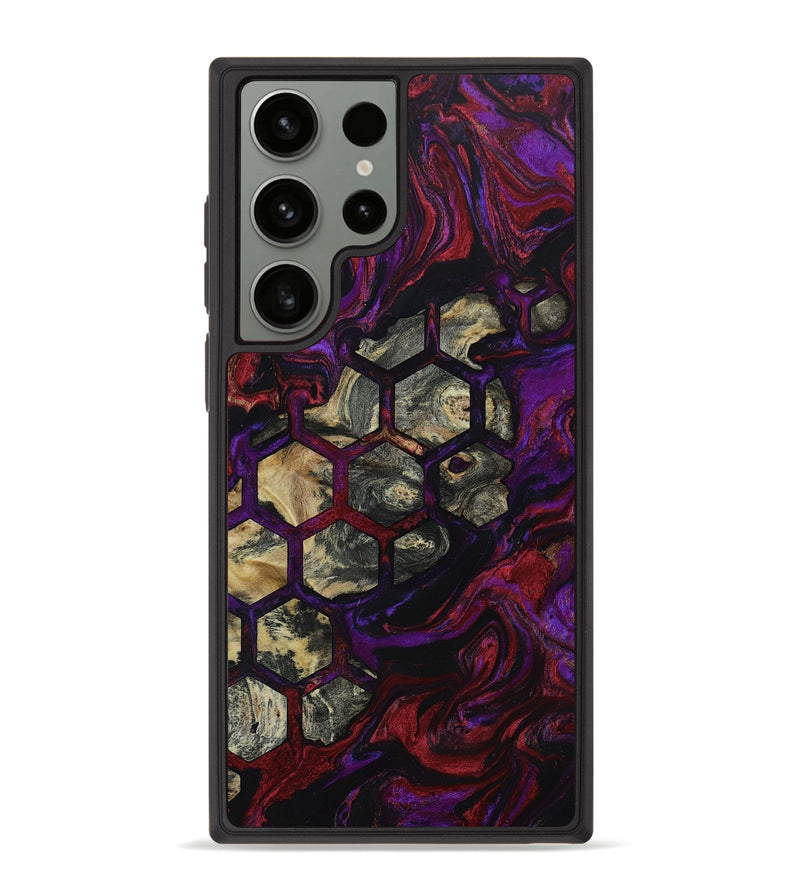 Galaxy S23 Ultra Wood+Resin Phone Case - Bria (Pattern, 651059)
