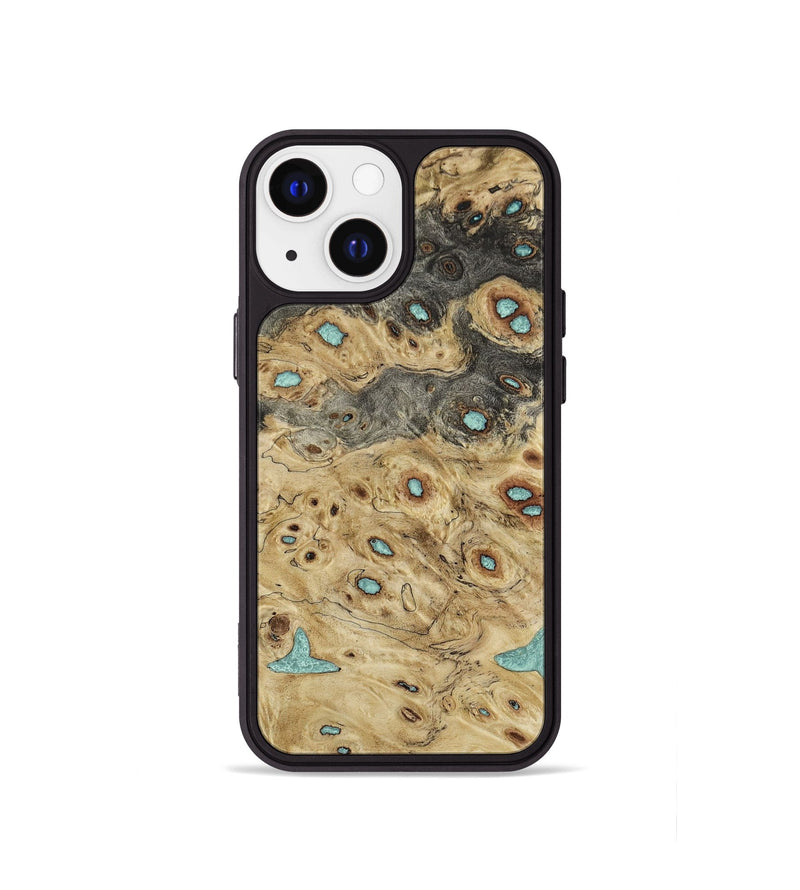 iPhone 13 mini Wood+Resin Phone Case - Makenzie (Wood Burl, 651069)