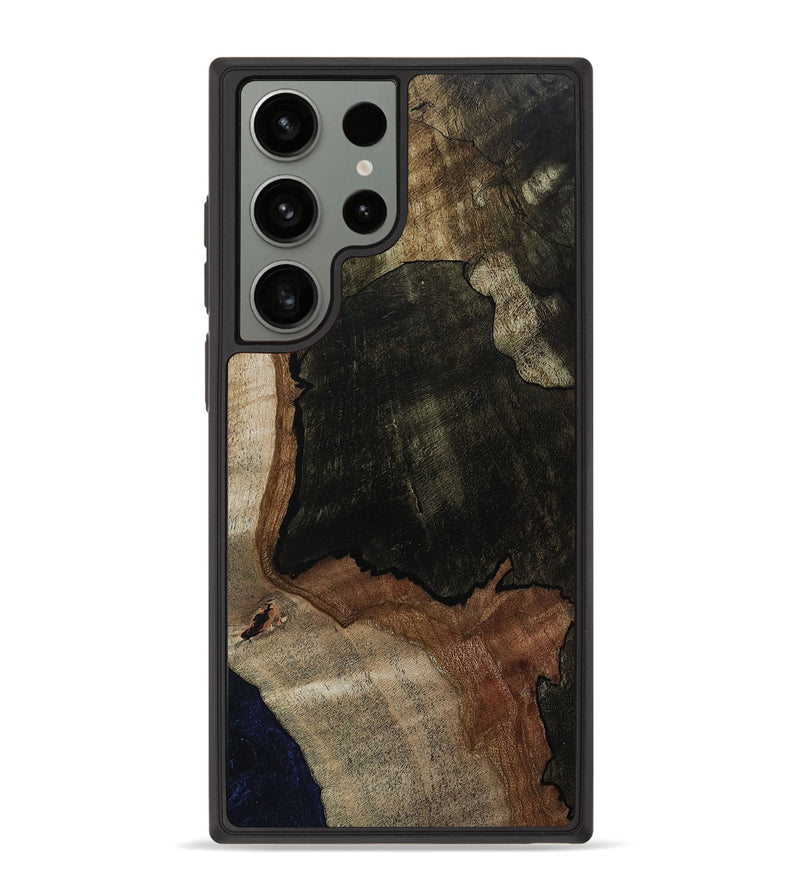 Galaxy S23 Ultra Wood+Resin Phone Case - Alexandra (Wood Burl, 651075)