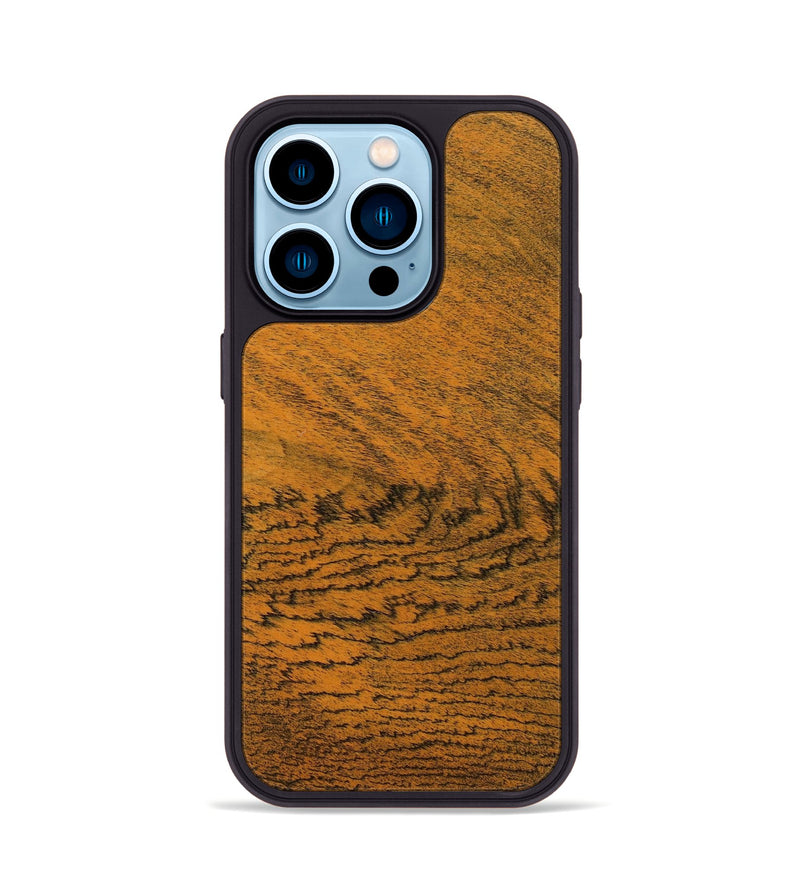 iPhone 14 Pro Wood+Resin Phone Case - Stephanie (Wood Burl, 651076)