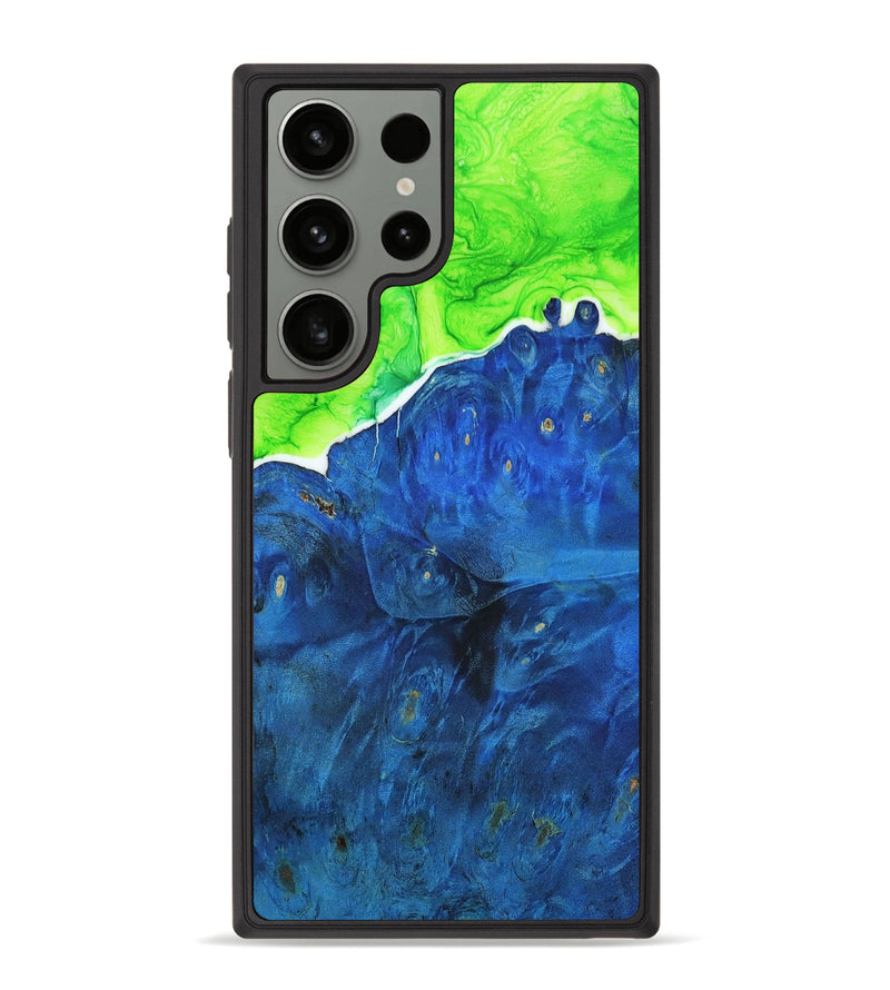 Galaxy S23 Ultra Wood+Resin Phone Case - Earl (Green, 651082)