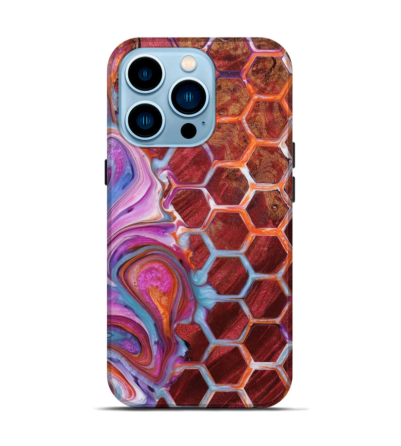 iPhone 14 Pro Wood+Resin Live Edge Phone Case - Nathan (Pattern, 651103)