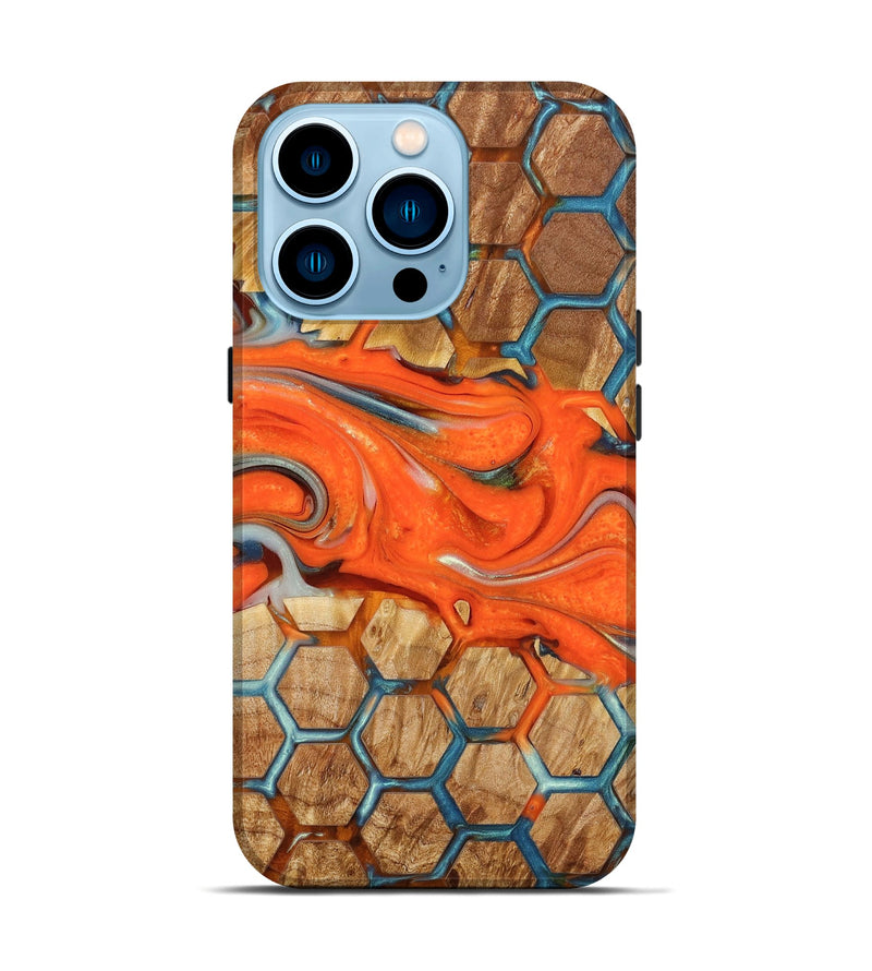iPhone 14 Pro Wood+Resin Live Edge Phone Case - Jordan (Pattern, 651105)