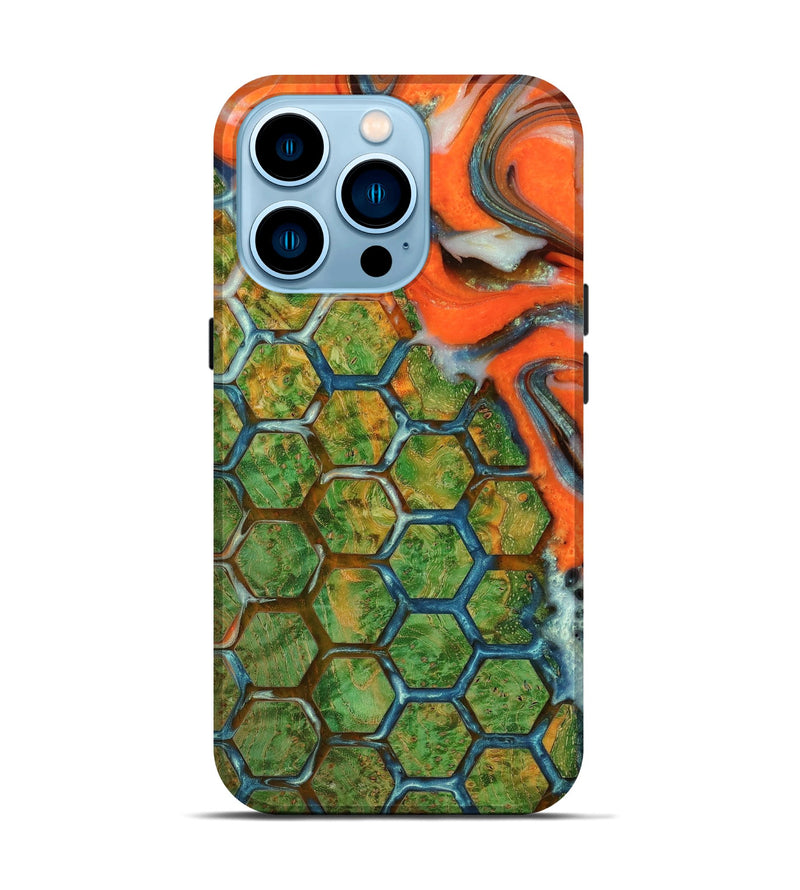 iPhone 14 Pro Wood+Resin Live Edge Phone Case - Sabrina (Pattern, 651107)
