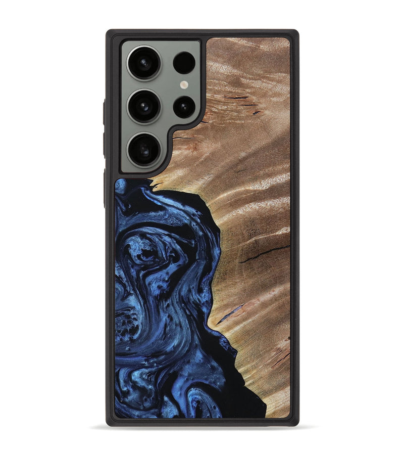 Galaxy S23 Ultra Wood+Resin Phone Case - Kane (Blue, 651241)