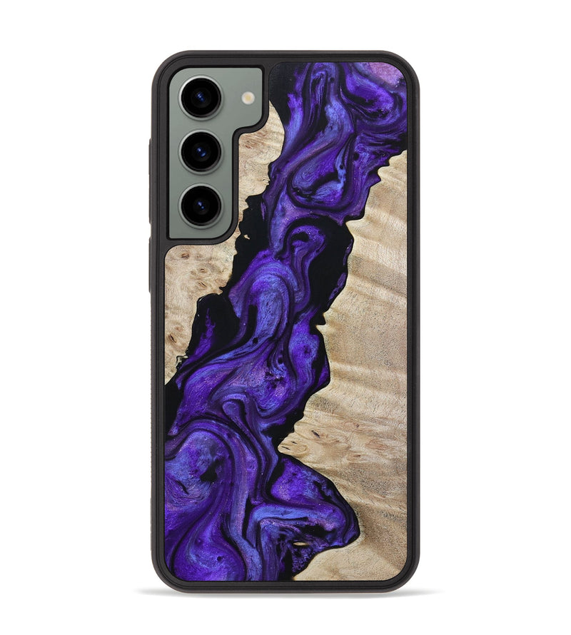 Galaxy S23 Plus Wood+Resin Phone Case - Joy (Purple, 651316)