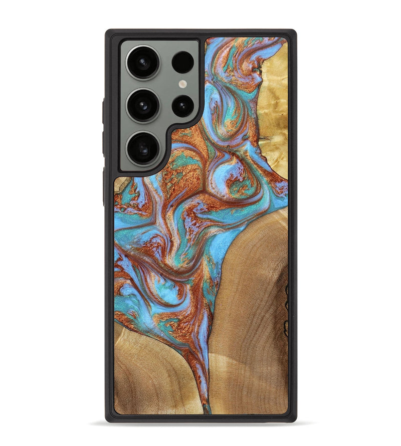 Galaxy S23 Ultra Wood+Resin Phone Case - Cassidy (Mosaic, 651419)