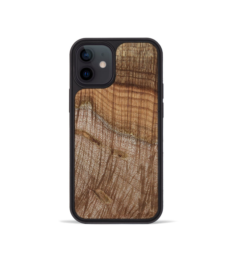 iPhone 12 mini Wood+Resin Phone Case - Kaelyn (Wood Burl, 651607)
