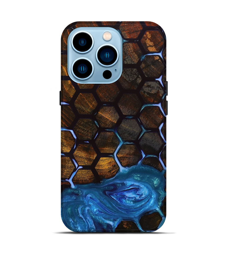 iPhone 14 Pro Wood+Resin Live Edge Phone Case - Nettie (Pattern, 651646)
