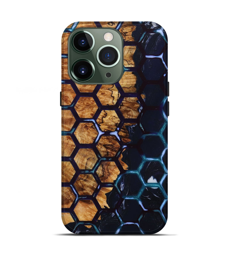 iPhone 13 Pro Wood+Resin Live Edge Phone Case - Gloria (Pattern, 651647)