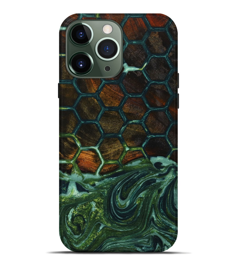 iPhone 13 Pro Max Wood+Resin Live Edge Phone Case - Marilyn (Pattern, 651648)