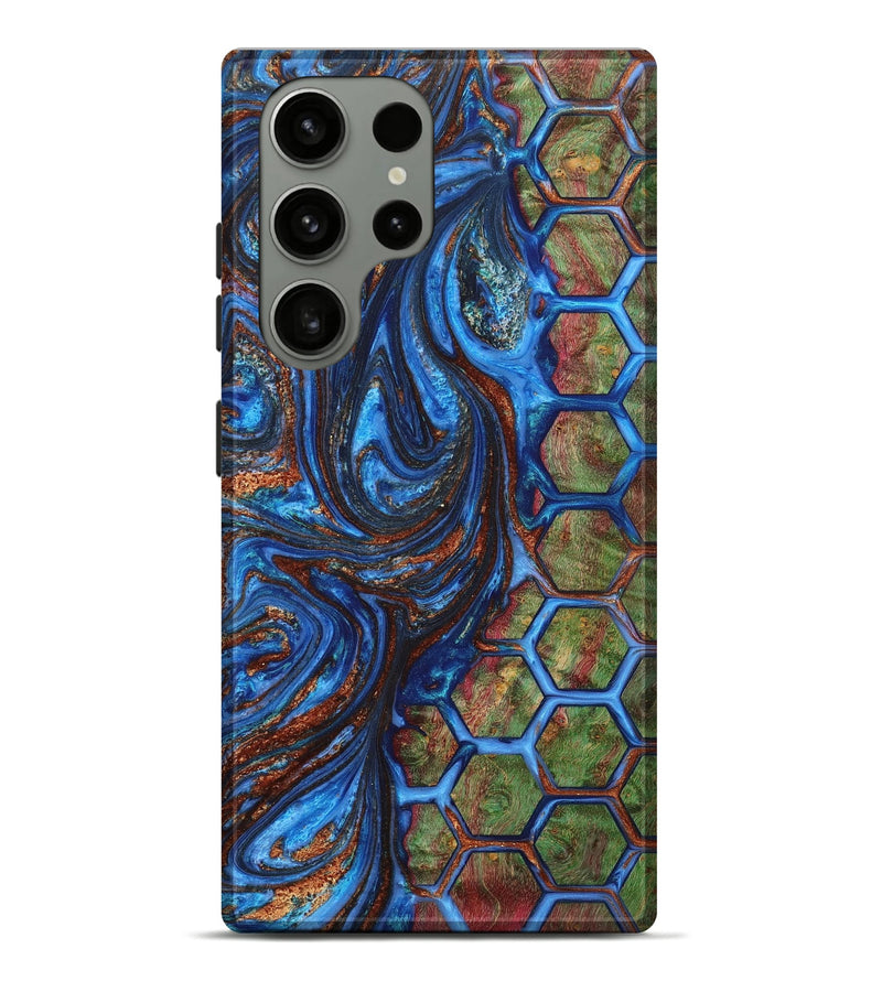 Galaxy S23 Ultra Wood+Resin Live Edge Phone Case - Ruth (Pattern, 651649)