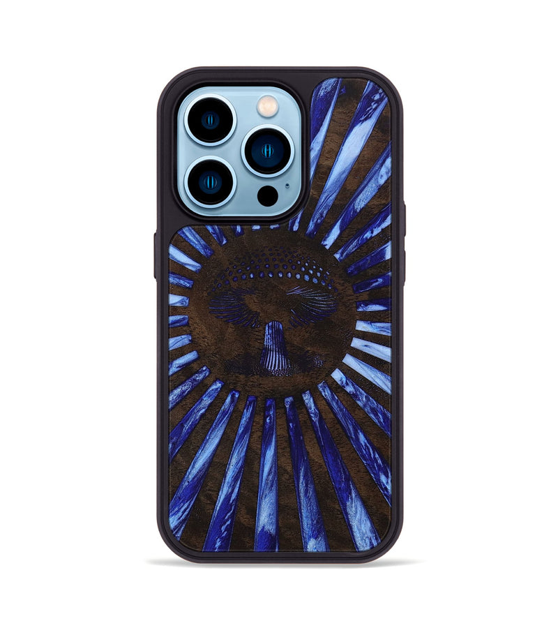iPhone 14 Pro Wood+Resin Phone Case - Shanice (Retro, 651651)