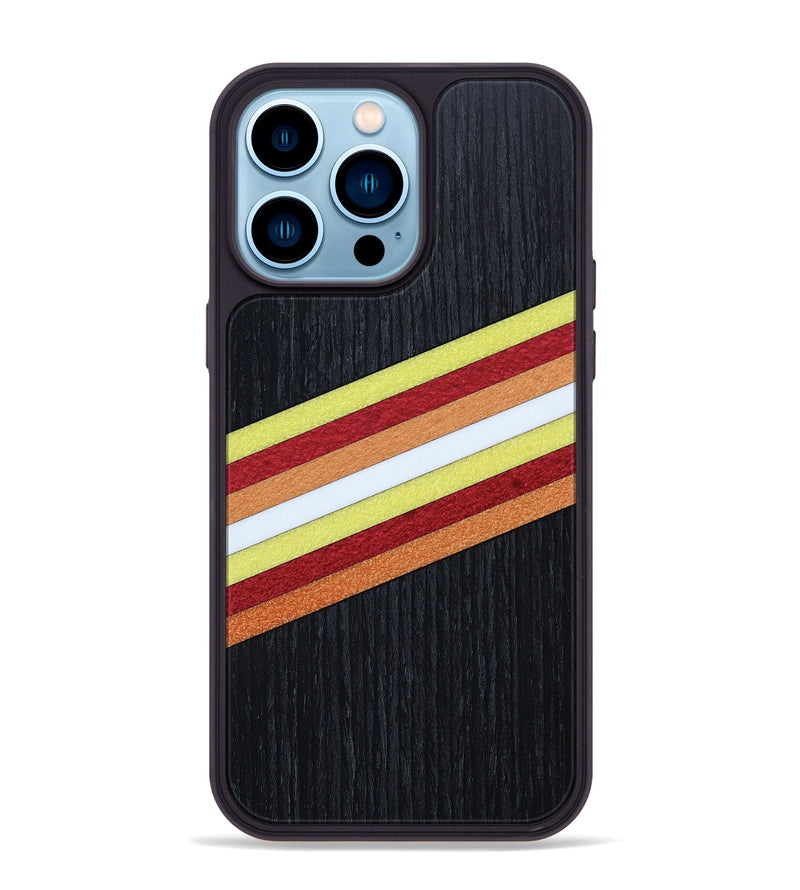 iPhone 14 Pro Max Wood+Resin Phone Case - Titus (Retro, 651653)