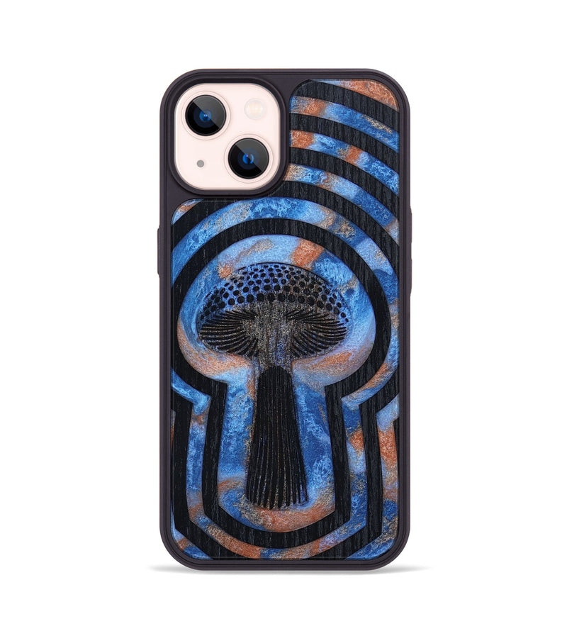 iPhone 14 Wood+Resin Phone Case - Shirley (Retro, 651655)