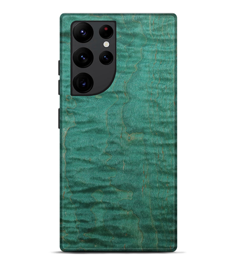 Galaxy S22 Ultra Burl Wood Live Edge Phone Case - Porter (Green, 651658)