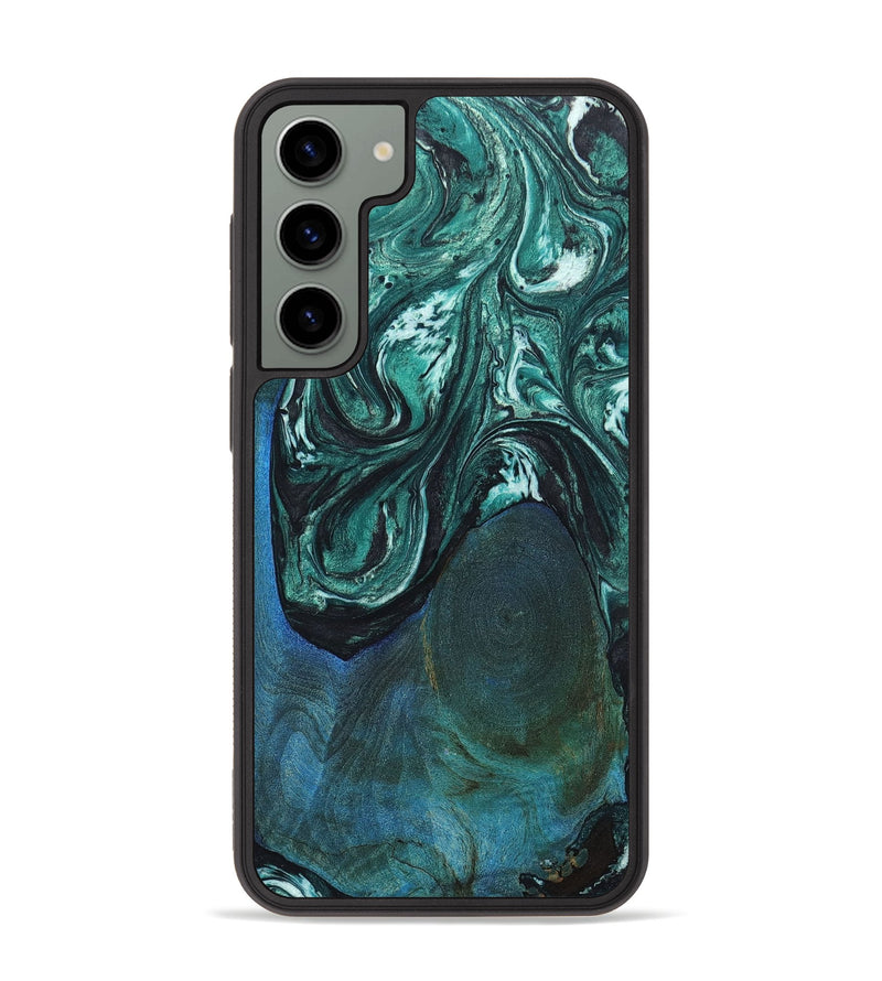 Galaxy S23 Plus Wood+Resin Phone Case - Arturo (Green, 651712)