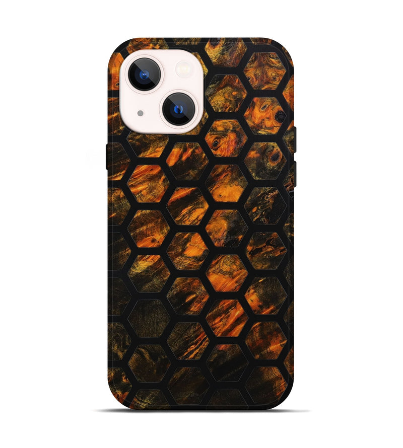 iPhone 14 Wood+Resin Live Edge Phone Case - Mitchell (Pattern, 651727)