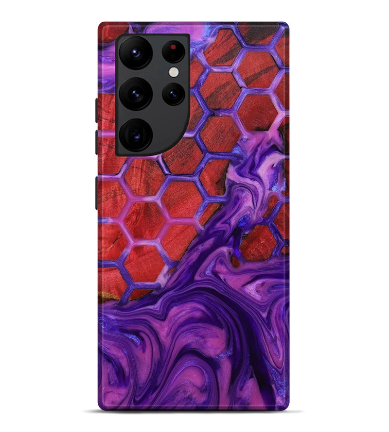 Galaxy S22 Ultra Wood+Resin Live Edge Phone Case - Jazmin (Pattern, 651739)