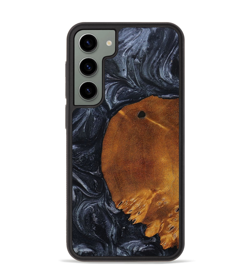 Galaxy S23 Plus Wood+Resin Phone Case - Kurt (Black & White, 651902)