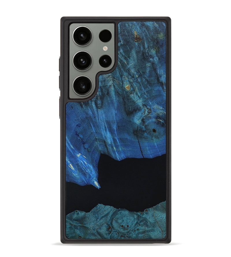 Galaxy S23 Ultra Wood+Resin Phone Case - Maurice (Pure Black, 651934)