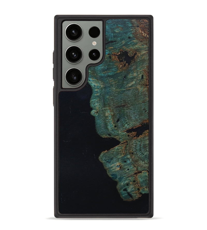 Galaxy S23 Ultra Wood+Resin Phone Case - Joselyn (Pure Black, 651946)
