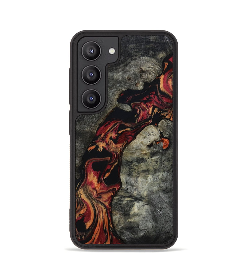 Galaxy S23 Wood+Resin Phone Case - Grant (Red, 651976)