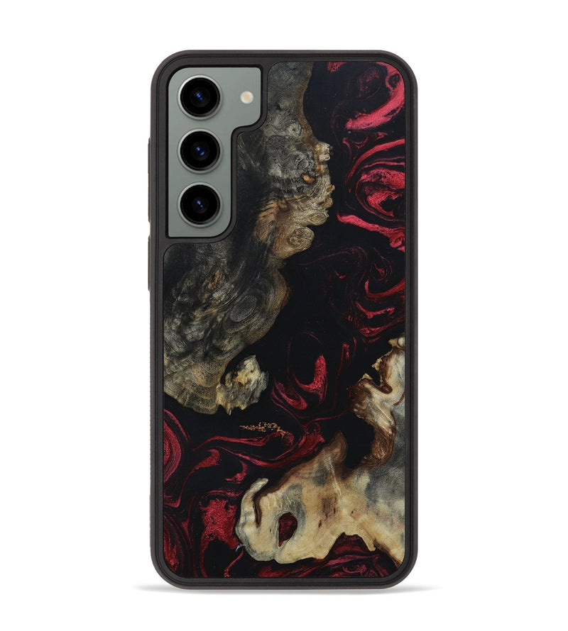 Galaxy S23 Plus Wood+Resin Phone Case - Vicky (Red, 651978)