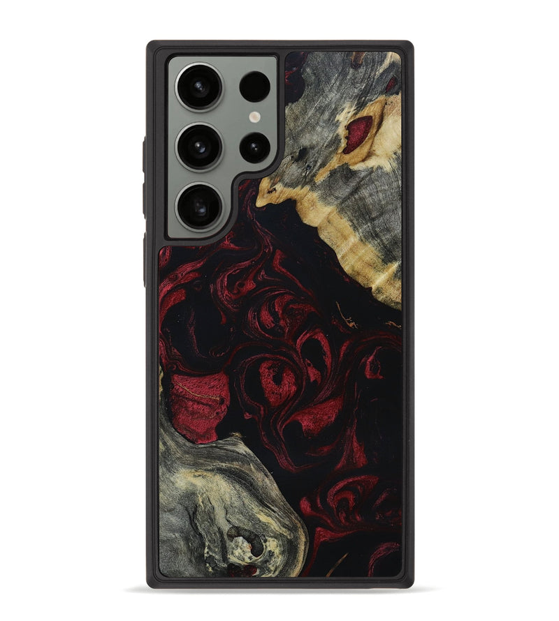 Galaxy S23 Ultra Wood+Resin Phone Case - Enrique (Red, 651983)