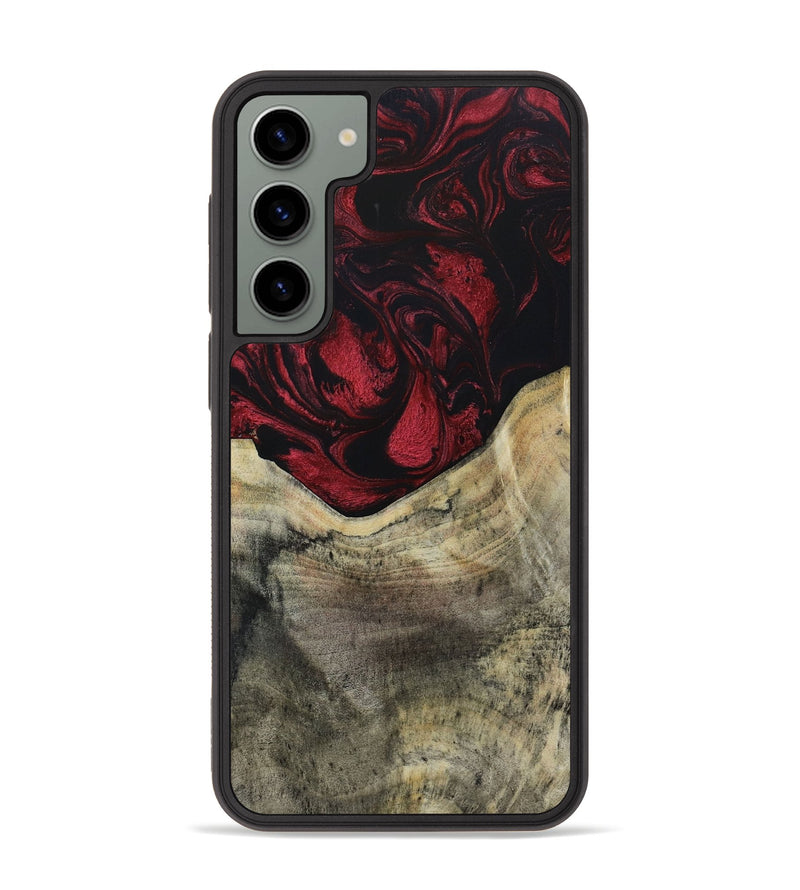 Galaxy S23 Plus Wood+Resin Phone Case - Cheyenne (Red, 651988)